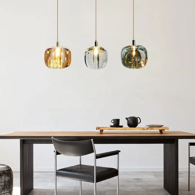 Luxury Crystal Chandelier Copper Pendant Lamp Modern bedroom bedside living room sofa side crystal pendant lamp