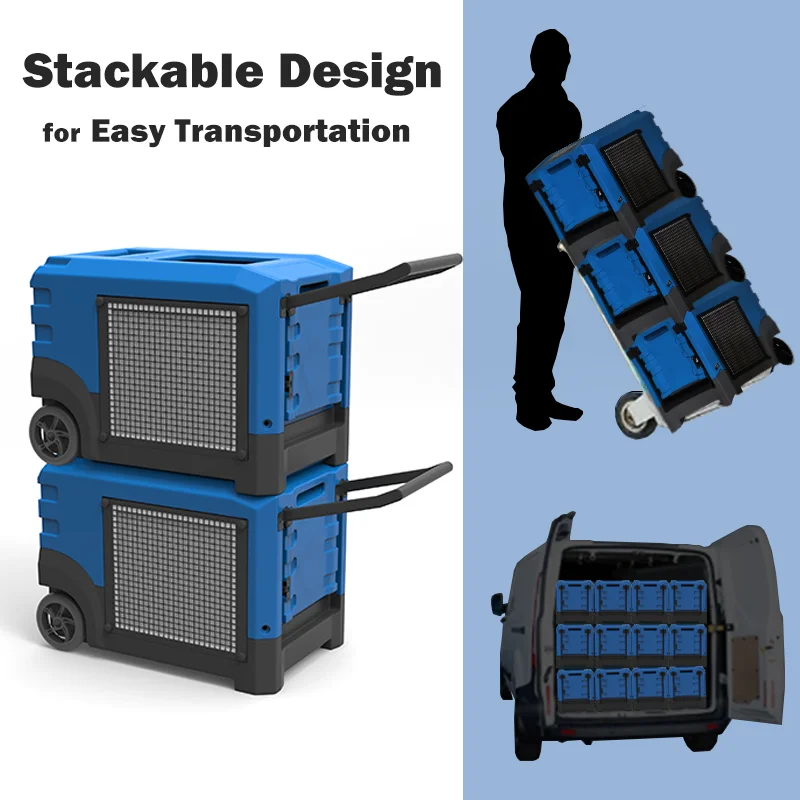 Preair 155 Pints LGR Technology Water Damage Restoration Dehumidifier Air Cleaning Equipment