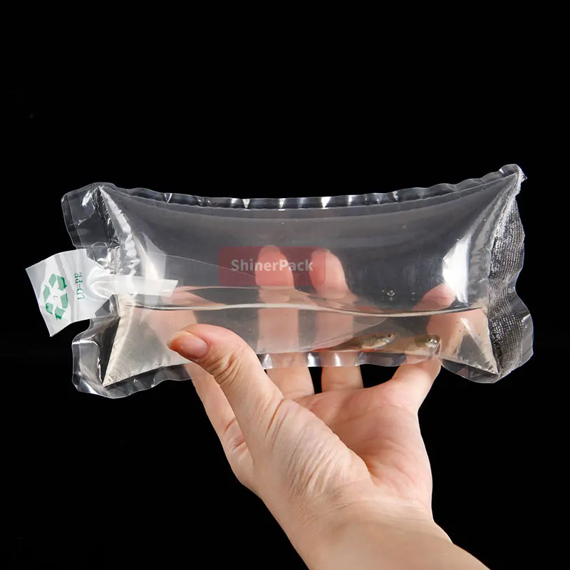 Factory Hot Sale Live Fish Packing Air Cushion Bag Filling Packaging For Seafood Living Fish