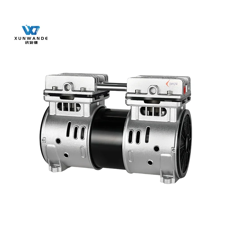 Silent Swing Piston Air Compressor 850W Small Oilless Air Pump for Industry Use 90L/min