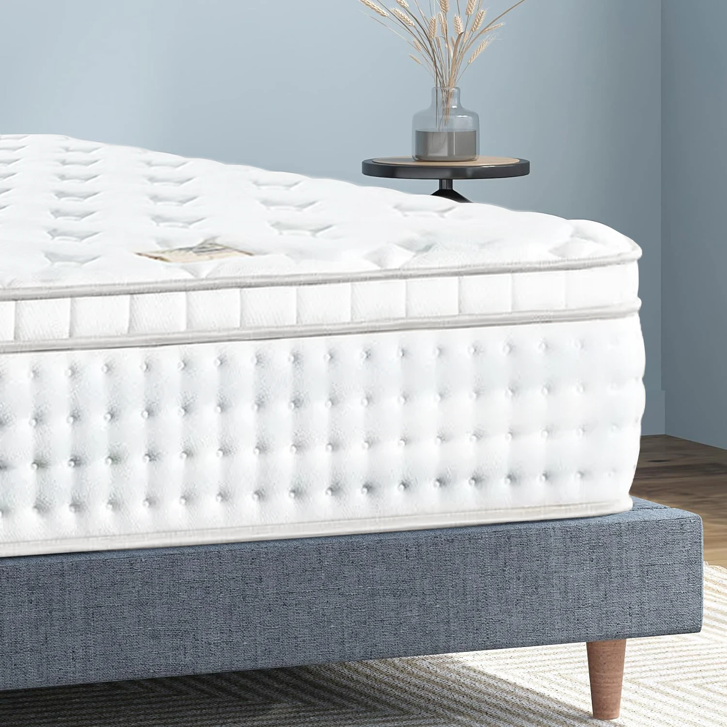 AIDI Manufacturer Hotel Bed Luxury Roll Up Packed Customized In Box Single Spring Mattress Memory Gel Grid Latex Mattress