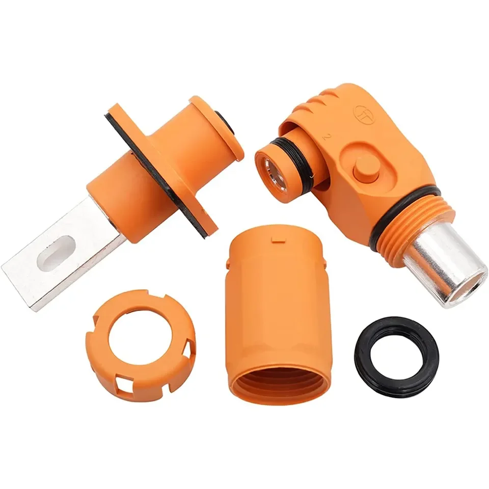 8mm 120a Red Hv Connector Battery Terminal Automotive Battery Storage Power Supply high voltage battery connectors 600v 300a