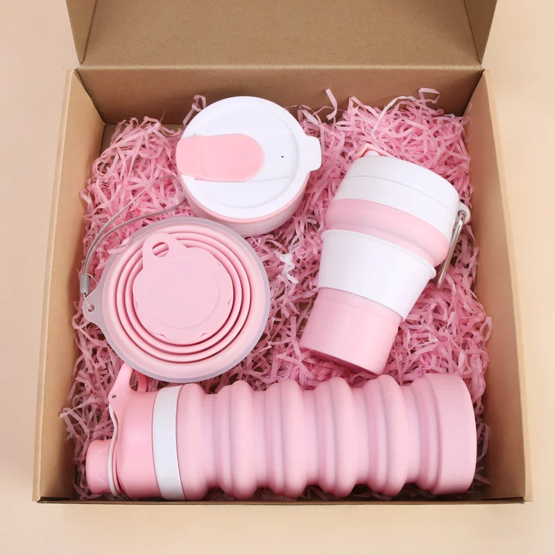 Best Selling Products Bpa Free Motivation Foldable Gym Drink Bottle Custom Collapsible Silicone Water Bottle For Kids School