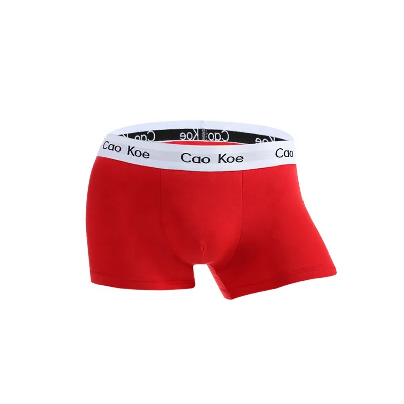 
Drop Shipping new design low MOQ custom pure cotton fabric European Underwear Men Classical Cotton Boxer shorts 