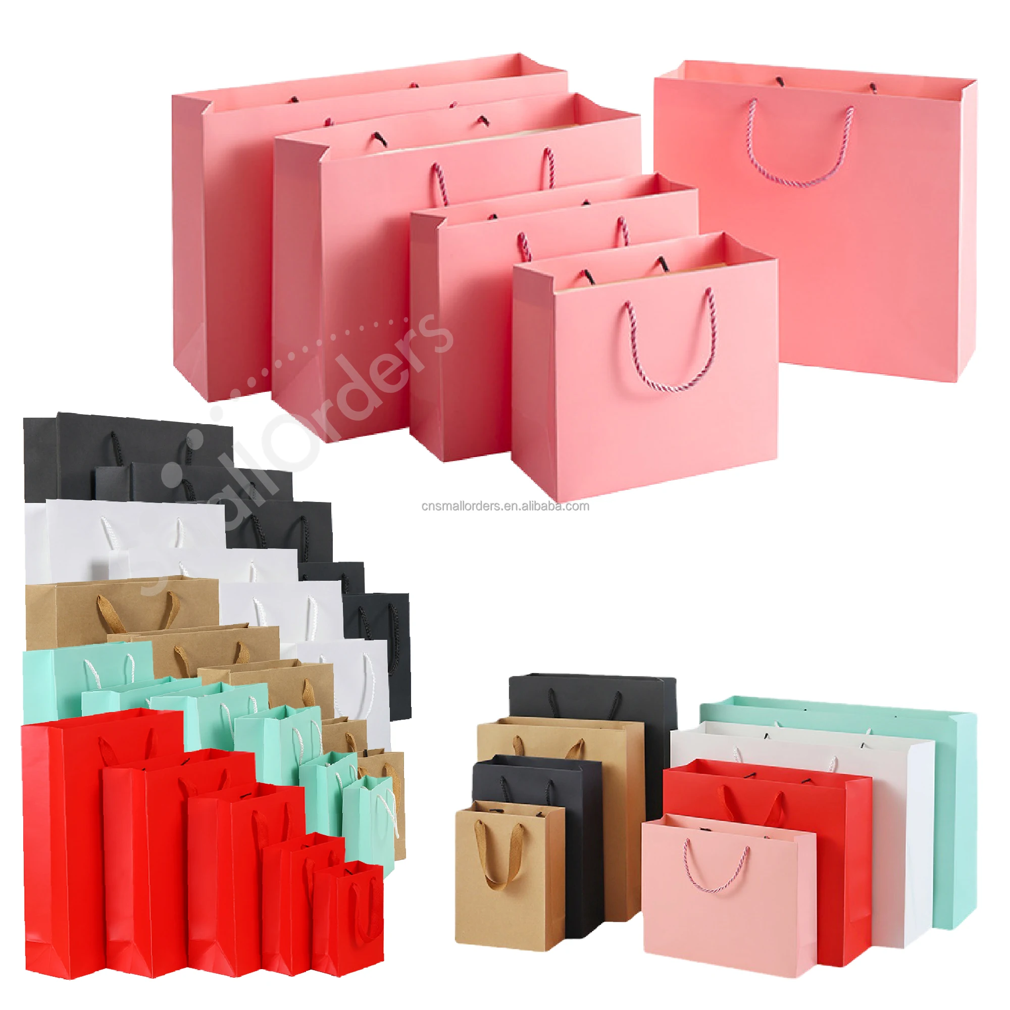 Wholesale Custom 2024 eco friendly new products ideas 2024 promotional kraft paper handbag Clothing Cosmetic Gift Shopping Bags