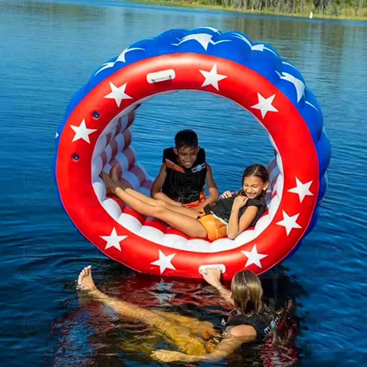 Inflatable Roller Inflatable Water Game Walking Roller Used In Pools, Lakes