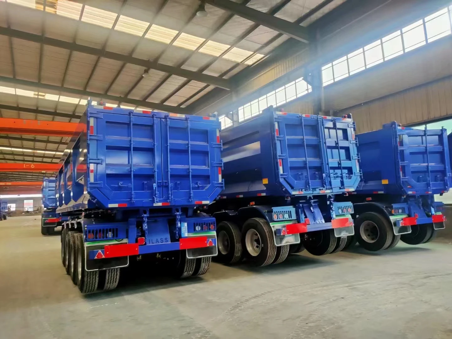 China Factory JT Used Supply 45 Cubic Meter Rear End Dump Truck U-Shaped Tipper Semi Trailers