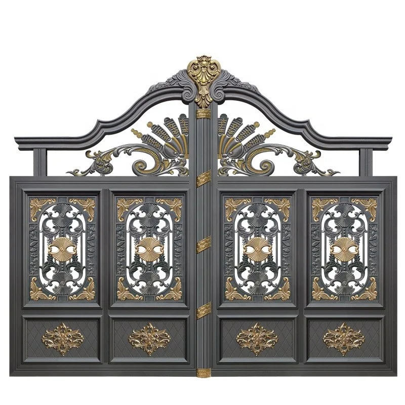  Изготовленные на заказ низкая цена оптовая продажа алюминиевый садовый забор ворота