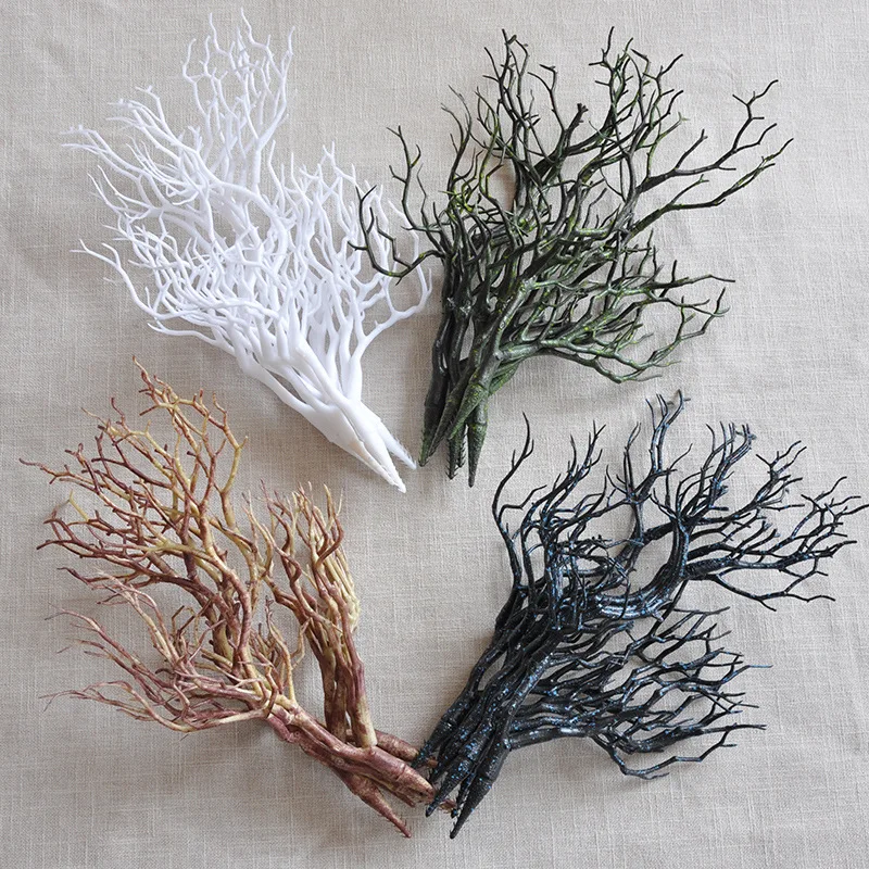 Holiday Decoration Accessories Artificial Twigs Artificial Coral Branches Fake Antler Head Decoration