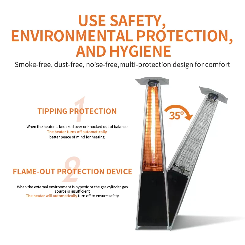 King Flame Fire gas propane Fireplace With Touchable Stand TB-26