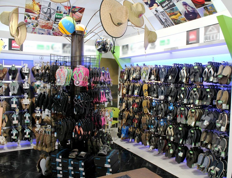 Flip Flop Wood Slipper Hanging Display Stand For Shop