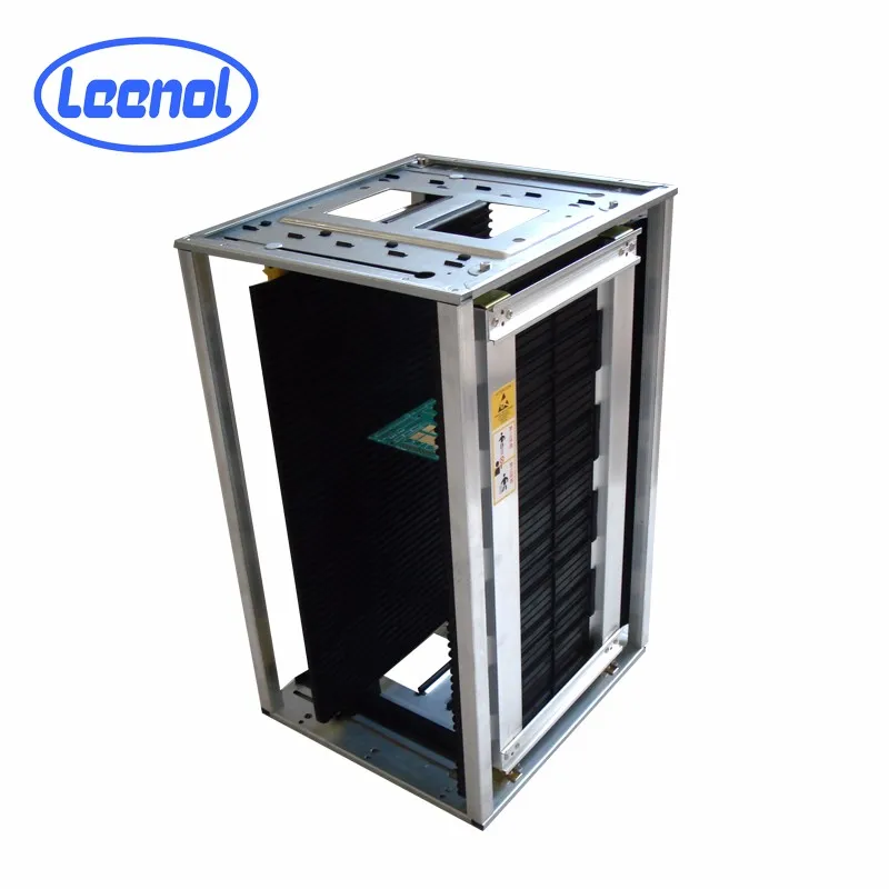 Leenol PCB ESD Magazine Rack Manufacturer For PCB Loader SMT Transport Metal ESD PCB Storage Magazine Rack China Supplier