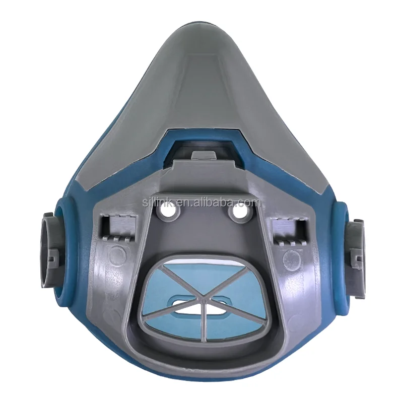 Half Face Gas Mask Full Set With Double Filter Replaceable Type Activated Carbon Double Filter Tear gas Kn9 mask For Chemicals