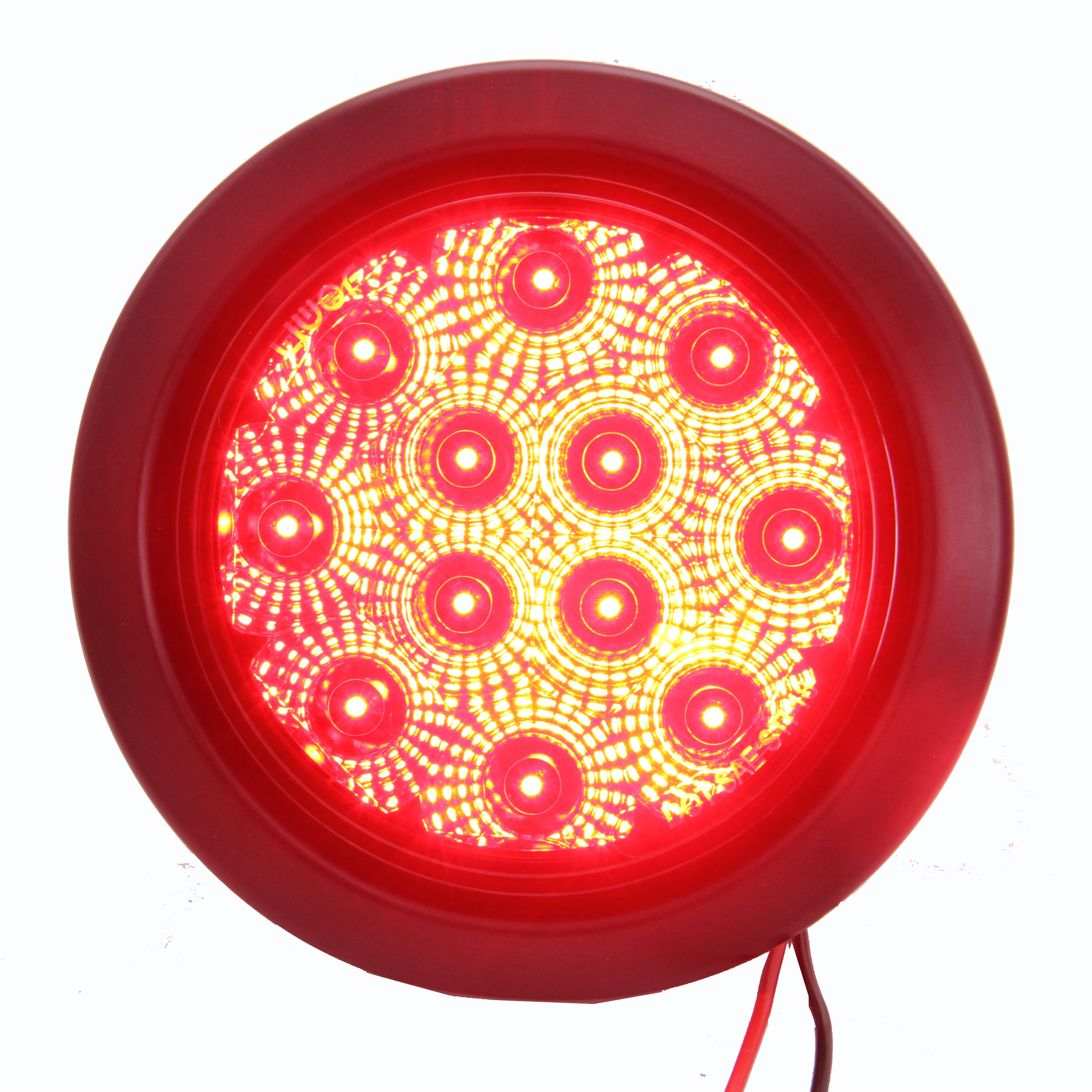 SAE УФ 12V/24V 4 дюймовый Круглый led прицеп грузовик задний фонарь