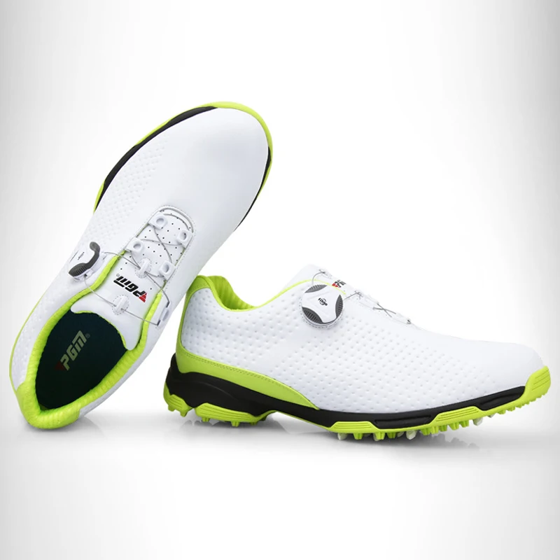 GATE New Arrival Wholesales Microfiber Leather Non-slip Rotation Shoelace Professional Golf Shoes For Men