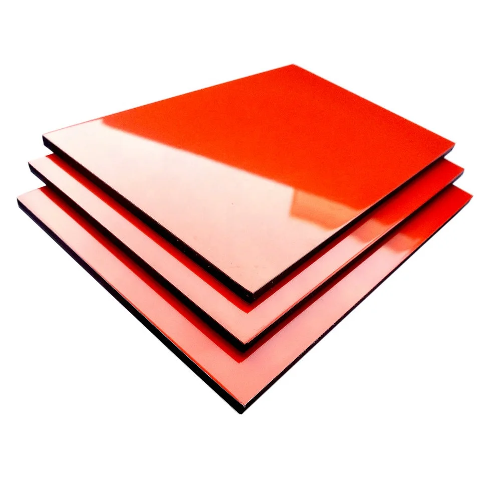 high glossy ACM curtain wall decoration panel wallboard wall panel 4mm 5mm thick aluminium composite panel
