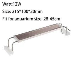 Aquatic Plants LED Light Aquarium 220V 12W 14W 18W 24W  Aluminum Alloy For Fish Tank Reptile Pets
