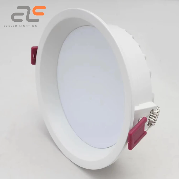 EZELED Best Selling Recessed Anti-Dazzle Aluminum Thin Round Panel Lamp 8 12 15 24 30 W Led Panel Light