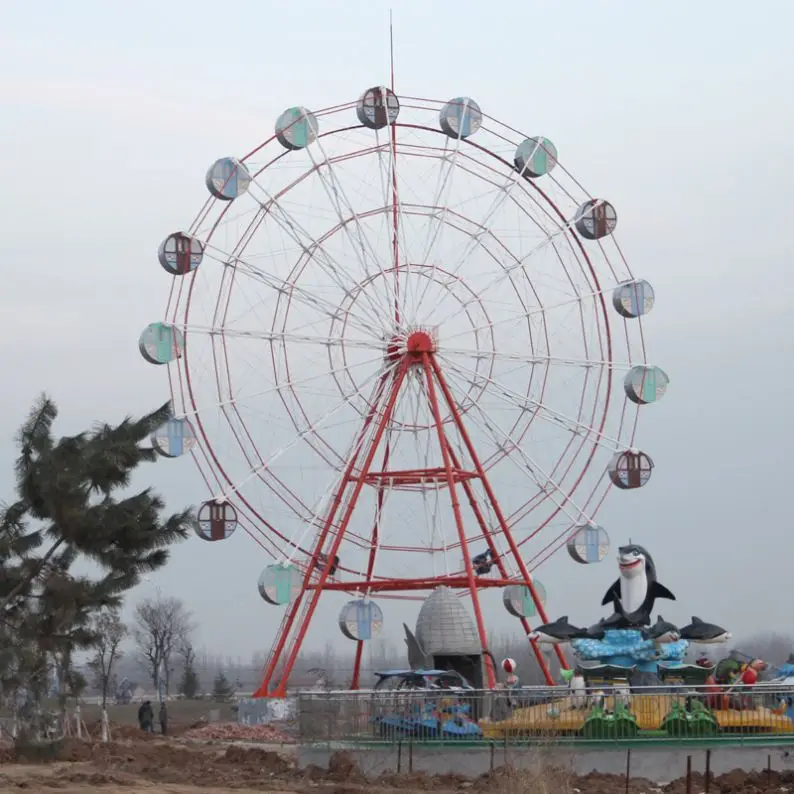 China amusement park fun ride mobile fiberglass cabin ferris wheel
