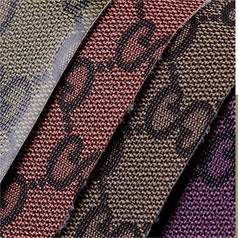 Factory Wholesale Letter-Printed Leather Fabric Stretch Cloth Sole Pvc Leather Suitcase Decoration Belt Leather