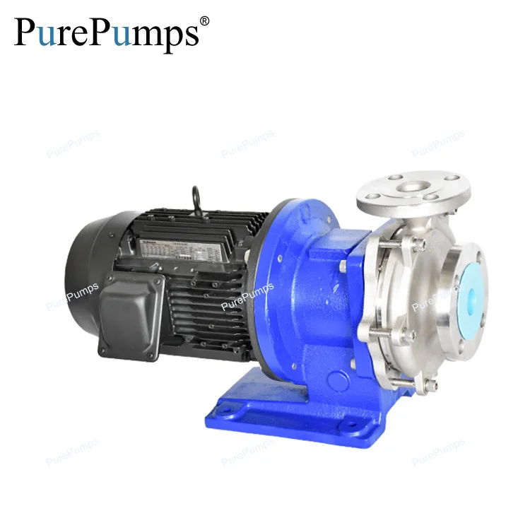 SS316 flange Concentrated sulfuric acid leak-free conveying circulating hot oil solution solvent discharge magnetic pump