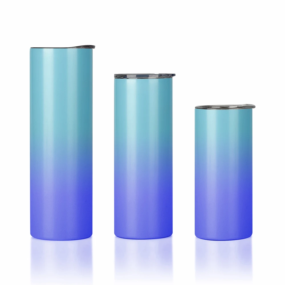 20 oz skinny sublimation tumblers wholesale bulk Stainless Steel Double Wall Vacuum Travel tumblers Customized Logo Acceptable