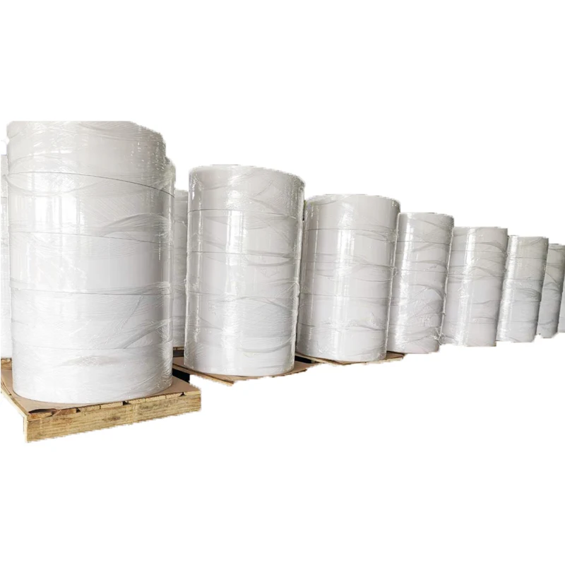 Self Adhesive Glossy S PVC . PET  PP PET Film Sticker waterproof Label  JUMBO ROLL