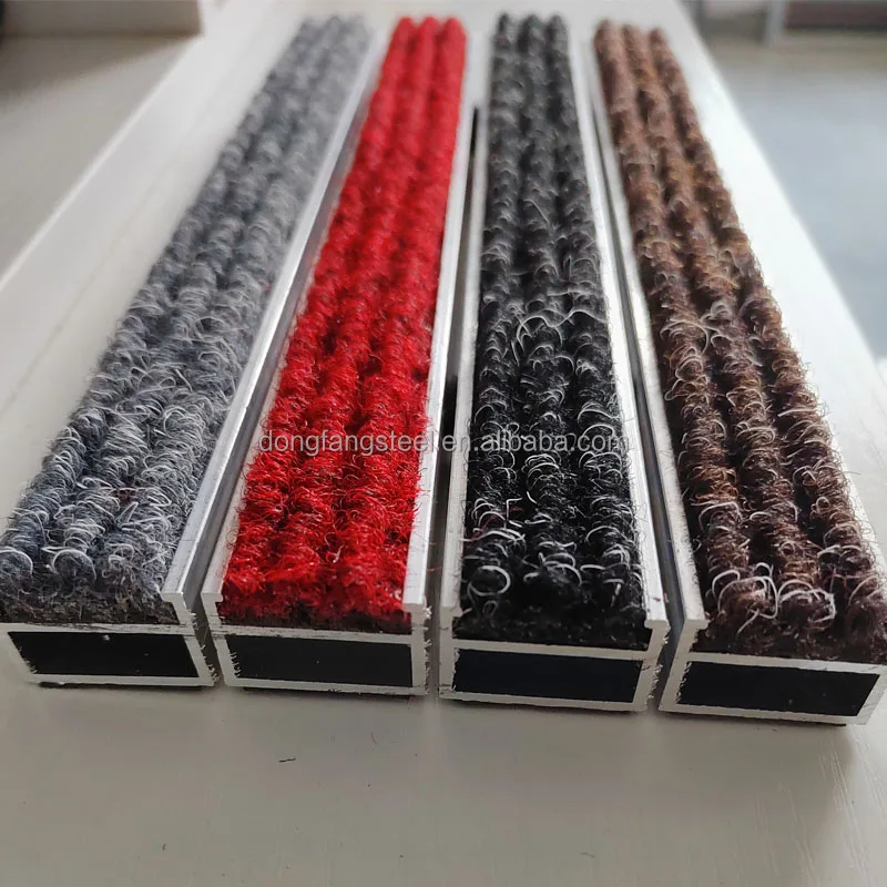 Commercial Indoor Outdoor Entrance Mat Aluminum Barrier Dirt-trapper Door Mat for mall hotels