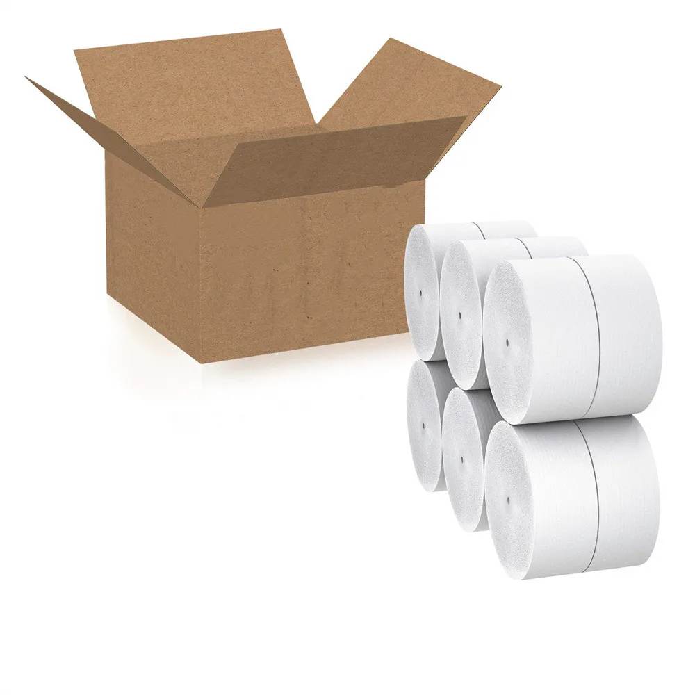 Cheap wholesale high quality 2 Ply Toilet Roll Paper Recycled Bathroom Soft Wood Pulp Tissue Paper Jumbo Roll For Home