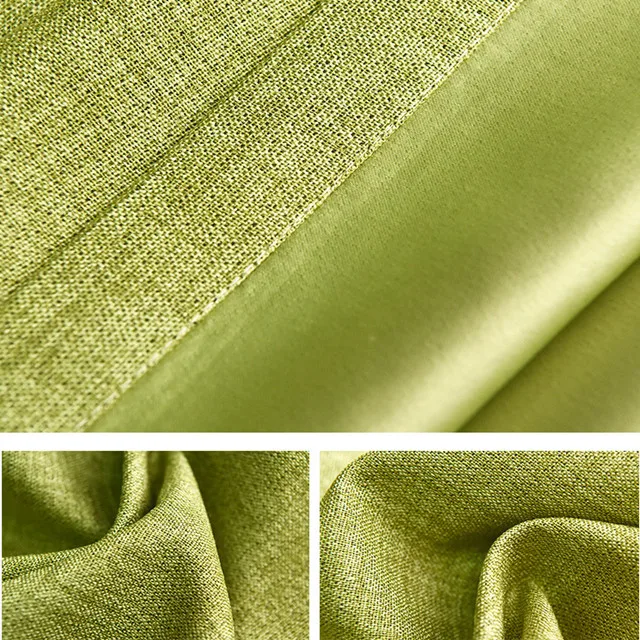 New arrival  UV protection 100% polyester faux linen blackout fabric for curtain
