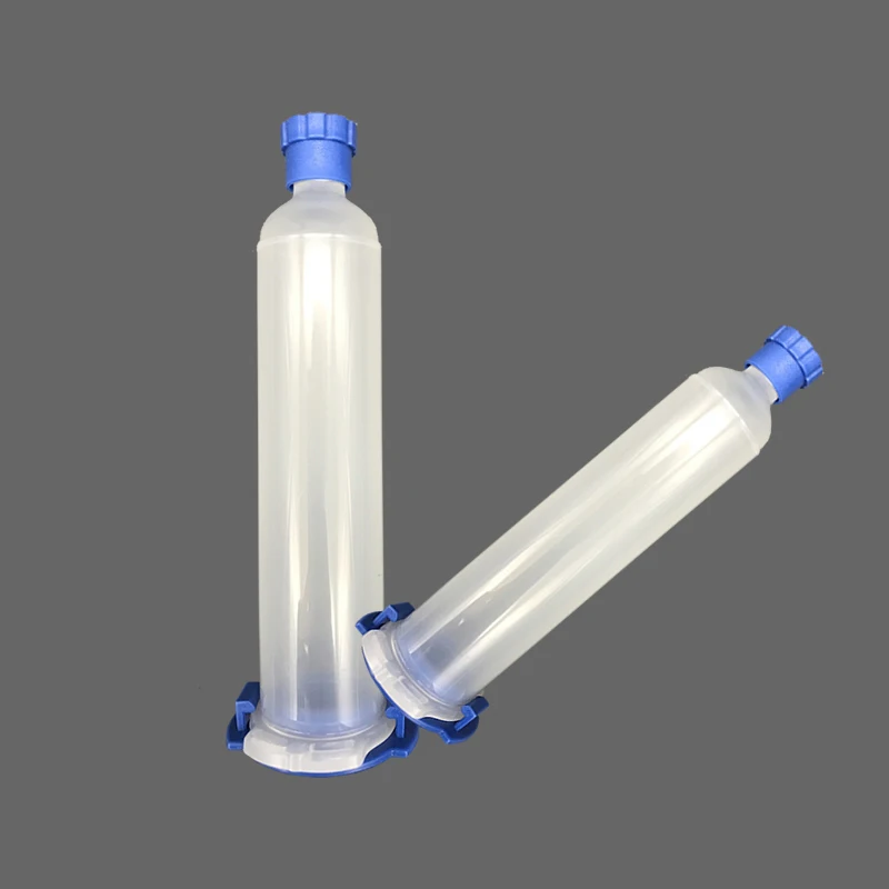 Прозрачный пластиковый картридж 3/5/10/30/55cc Дозирующий шприц промышленный для хранения клея