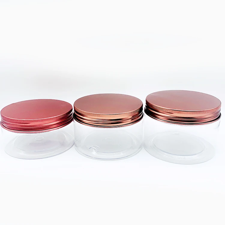 Yueyi High Quality Empty Plastic Acrylic Cream Jar Pet Hair Care Bottle Skin Care Acrylic Cosmetic Jar Pot En Acrylique