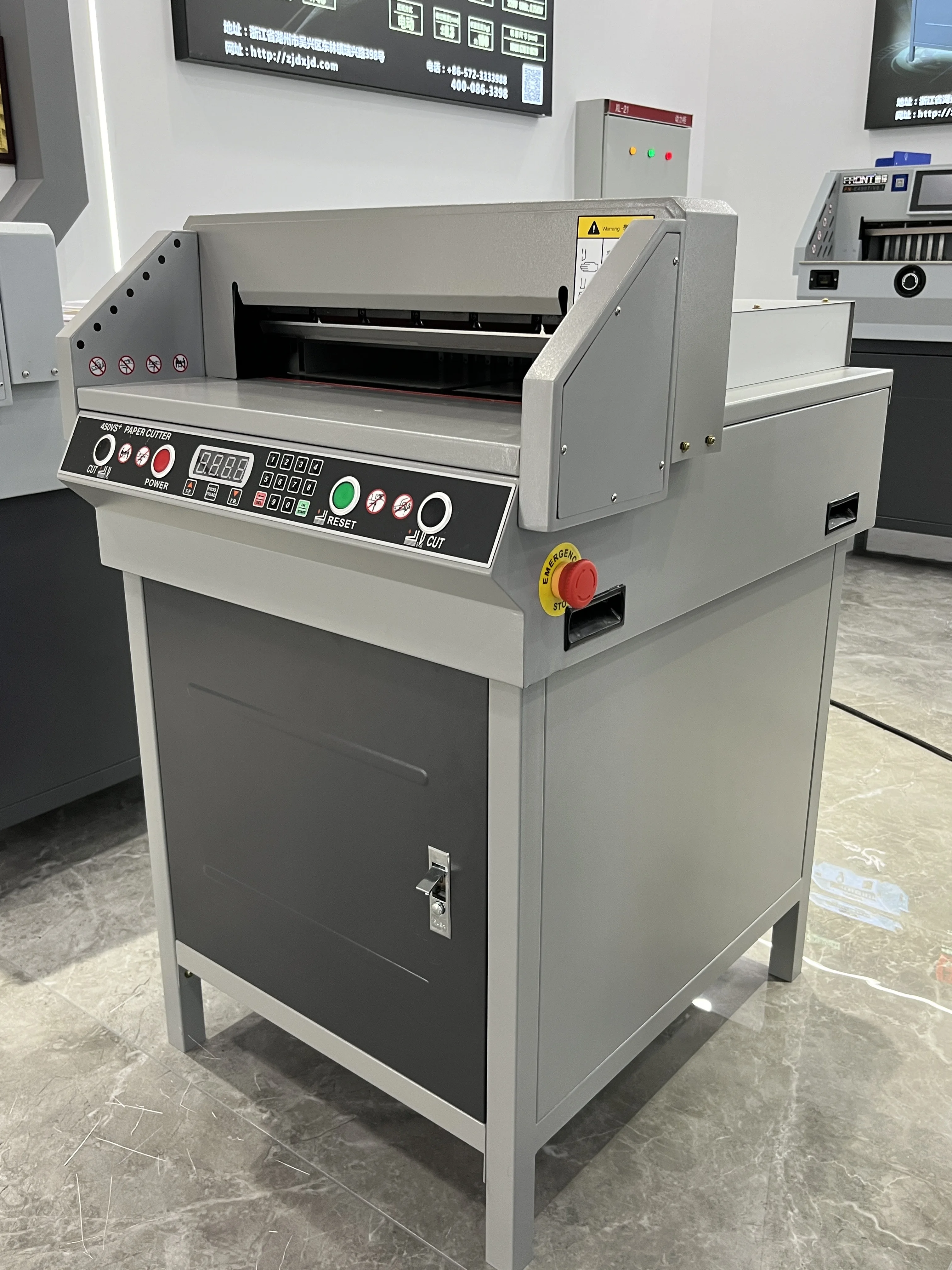 FRONT Guillotine Paper Cutter for A3 A4 Electric Paper Trimmer 450vs Electric Paper Cutter