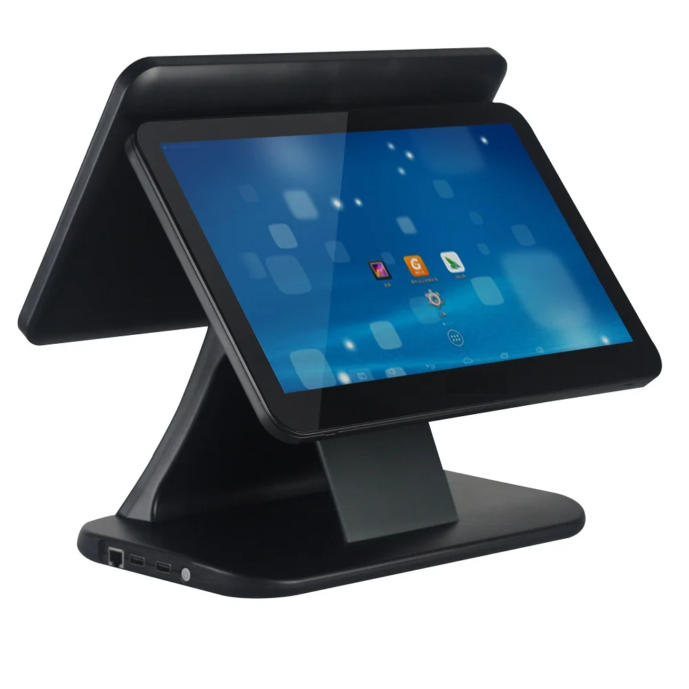 14 дюймов сенсорный экран POS системы самостоятельно заказа киоск двойной экран самообслуживания киоск POS системы