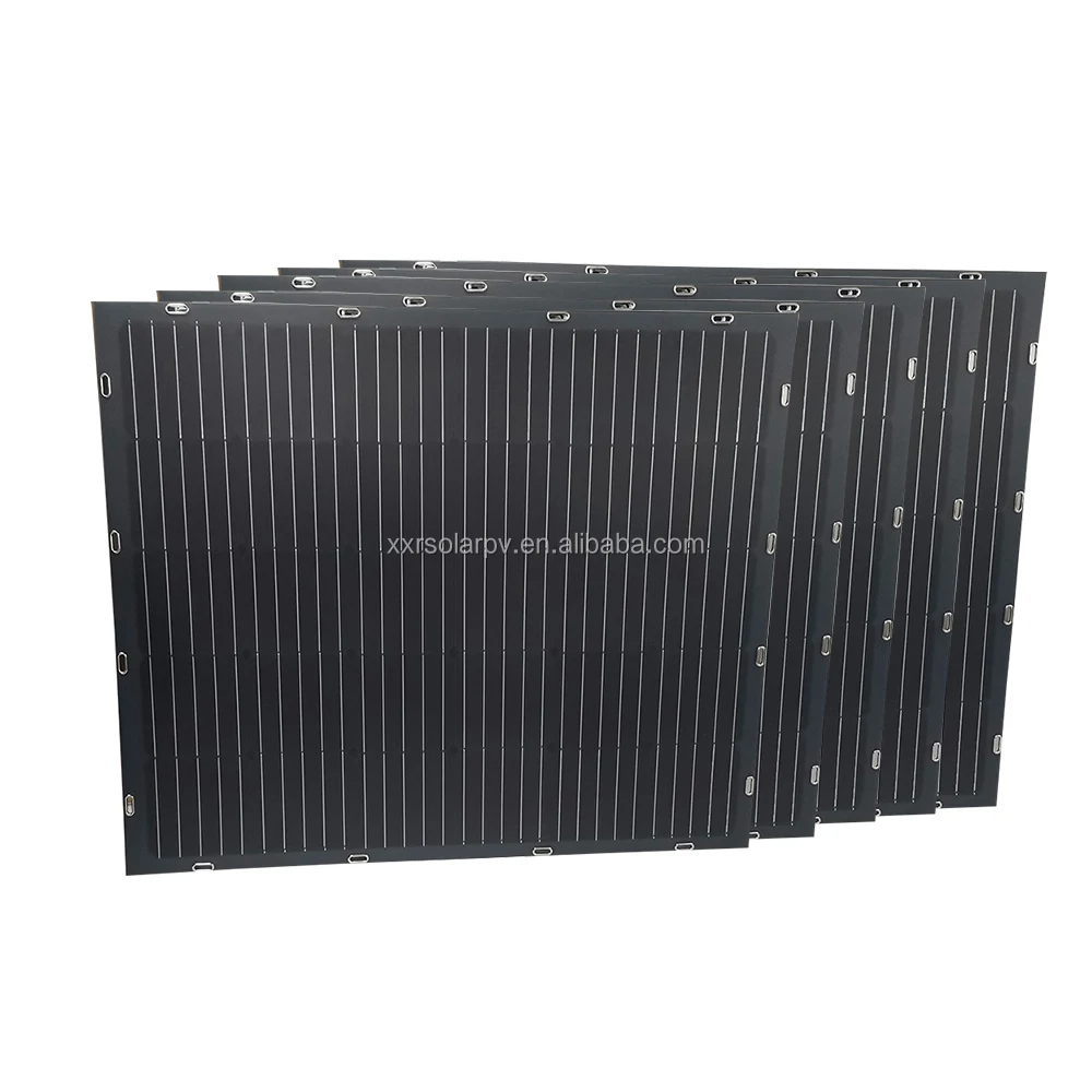 XXR Custom 210w full black lightweight solar panel for car & balcony easy installation