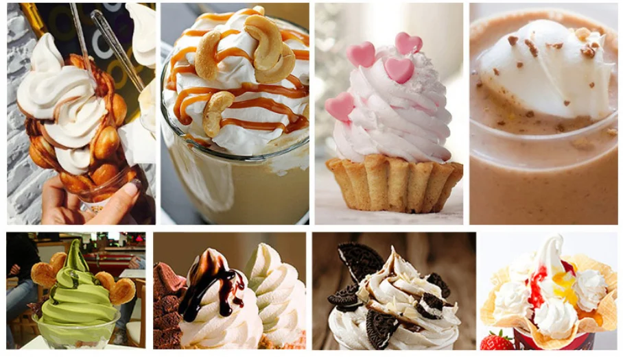 Automatic Table top Soft Ice Cream Machine 25L Small Ice Cream Maker