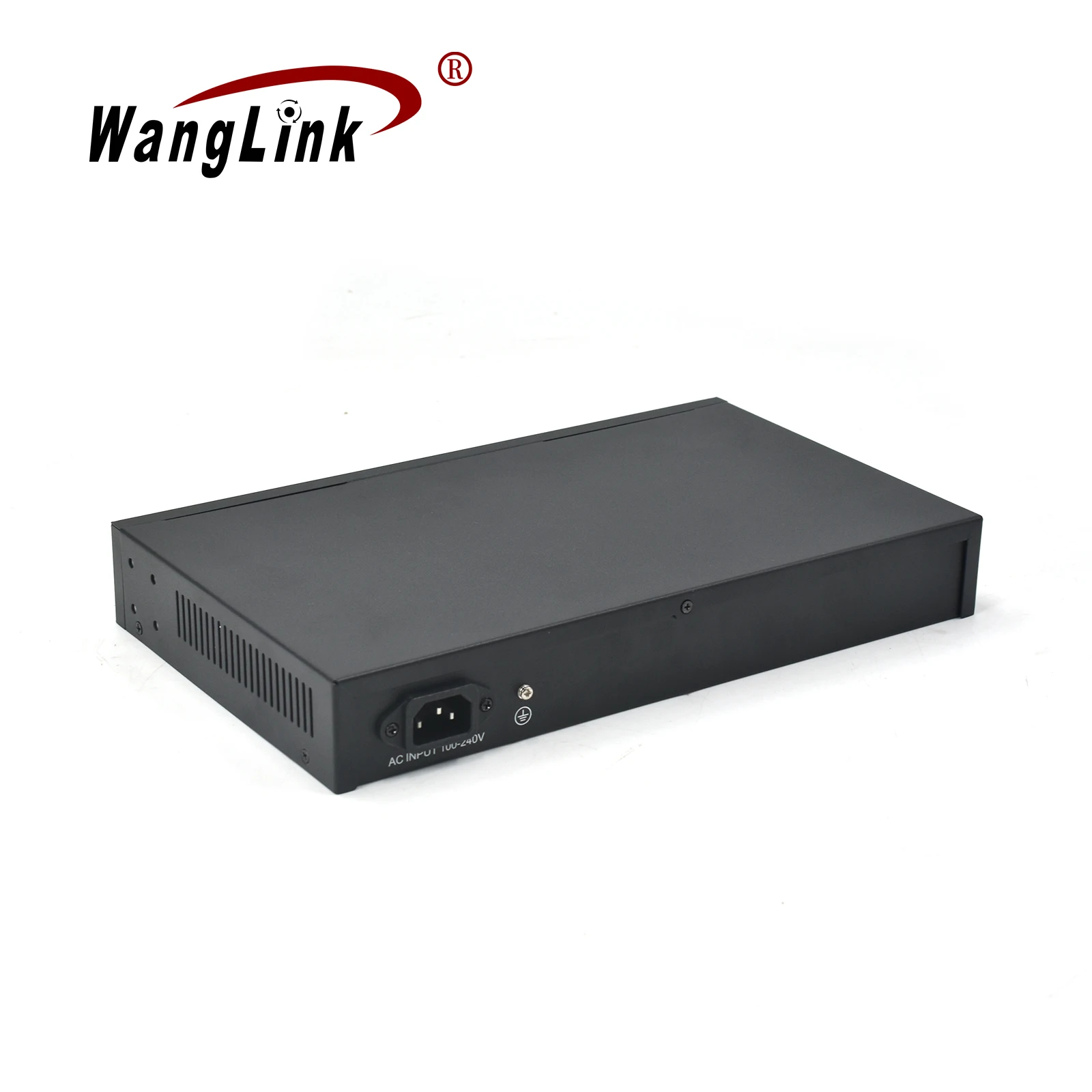 Wanglink PoE Ethernet Switch 24 10/100M PoE Ports 2 GE RJ45 Uplink 2 GE SFP Slot Switch PoE with VLAN and Digital Display