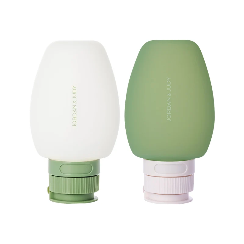 Jordan&Judy Portable Silicone Travel Cosmetic Packing Set Mini Empty Bottle for Hair Wash Separately Packed