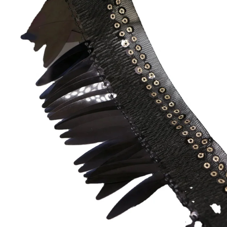 
MSBJ0374 High Quality Mesh Oval Decorative Sequined Trim DIY Trimming 