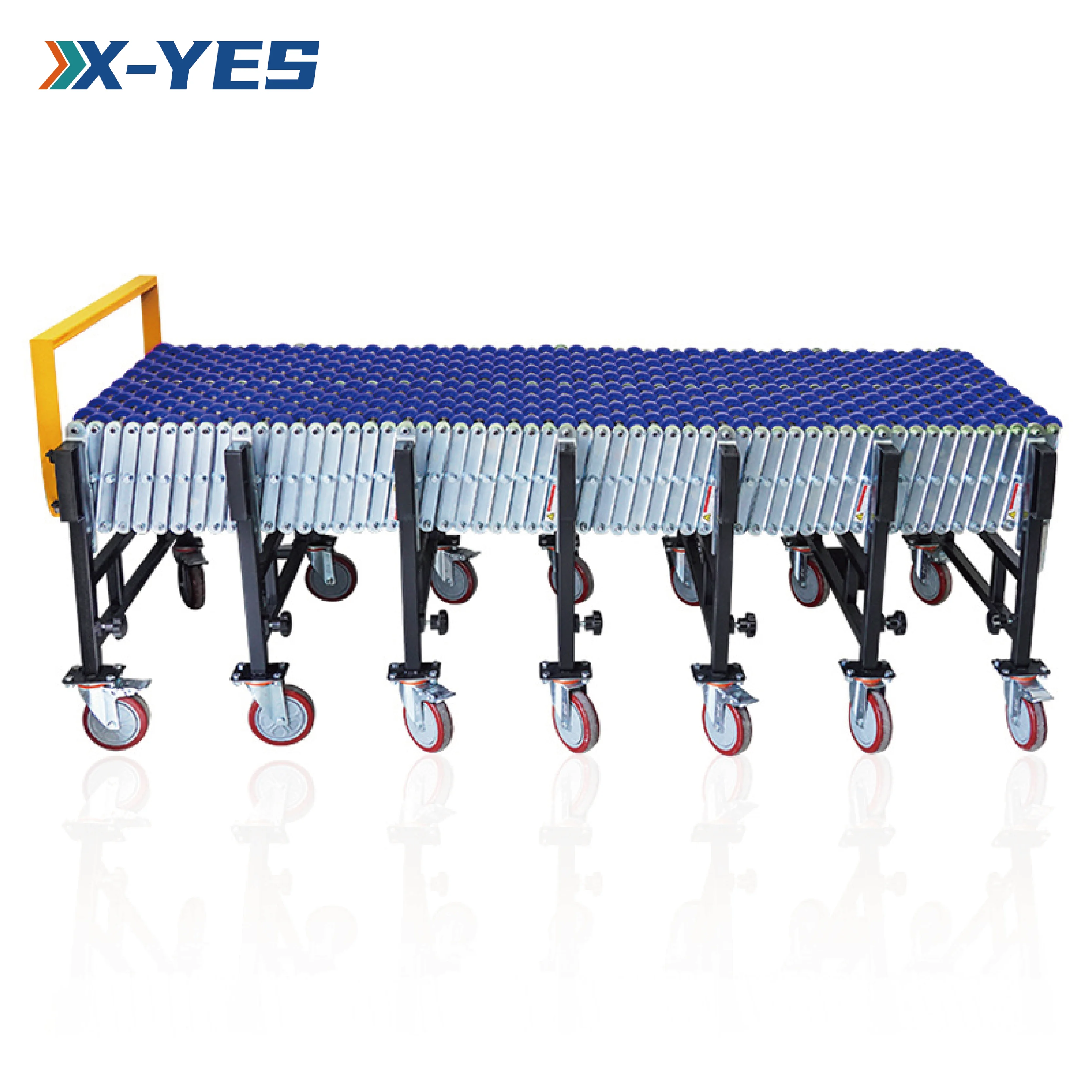 Gravity Portable Unload Stainless Steel Roller Skate Wheel Telescopic Conveyor