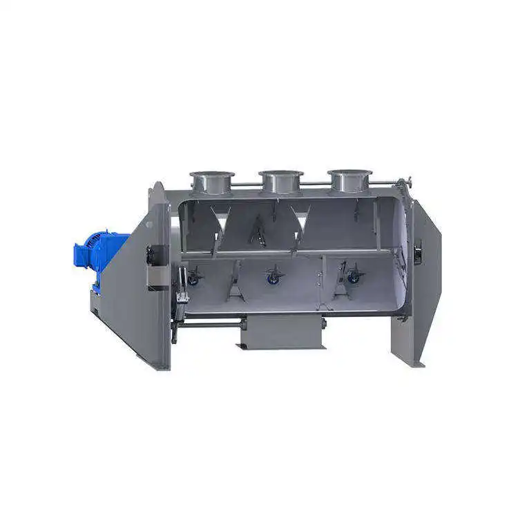 ss304 ss316L series plow horizontal loedige ribbon blade powder