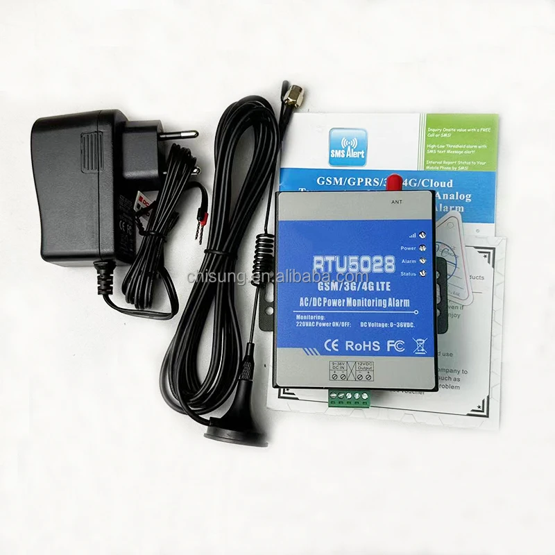 Smart RTU5028 temperature,humidity,analog,power voltage monitoring Alam GSM 4G LTE Power Status Monitoring SMS Alarm