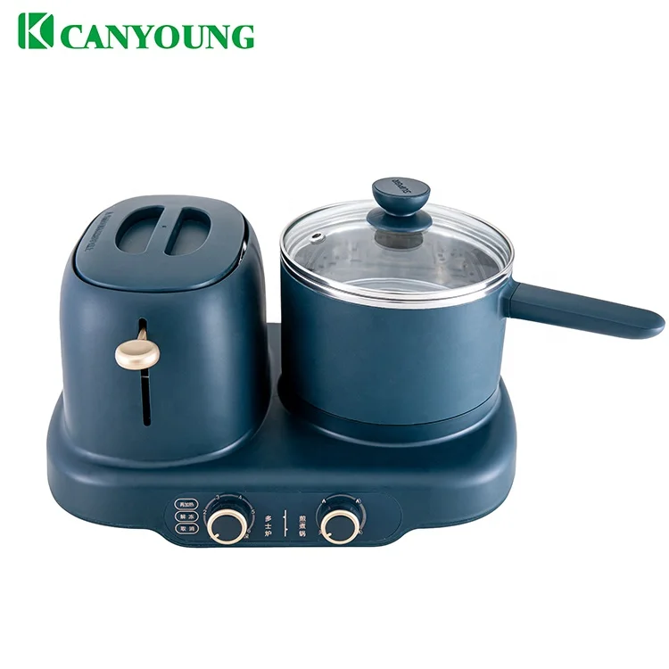 3 in 1 Breakfast Maker Bread Maker Toaster Roaster Frying cooking Household Breakfast Machine Fried Eggs Steamer Pan