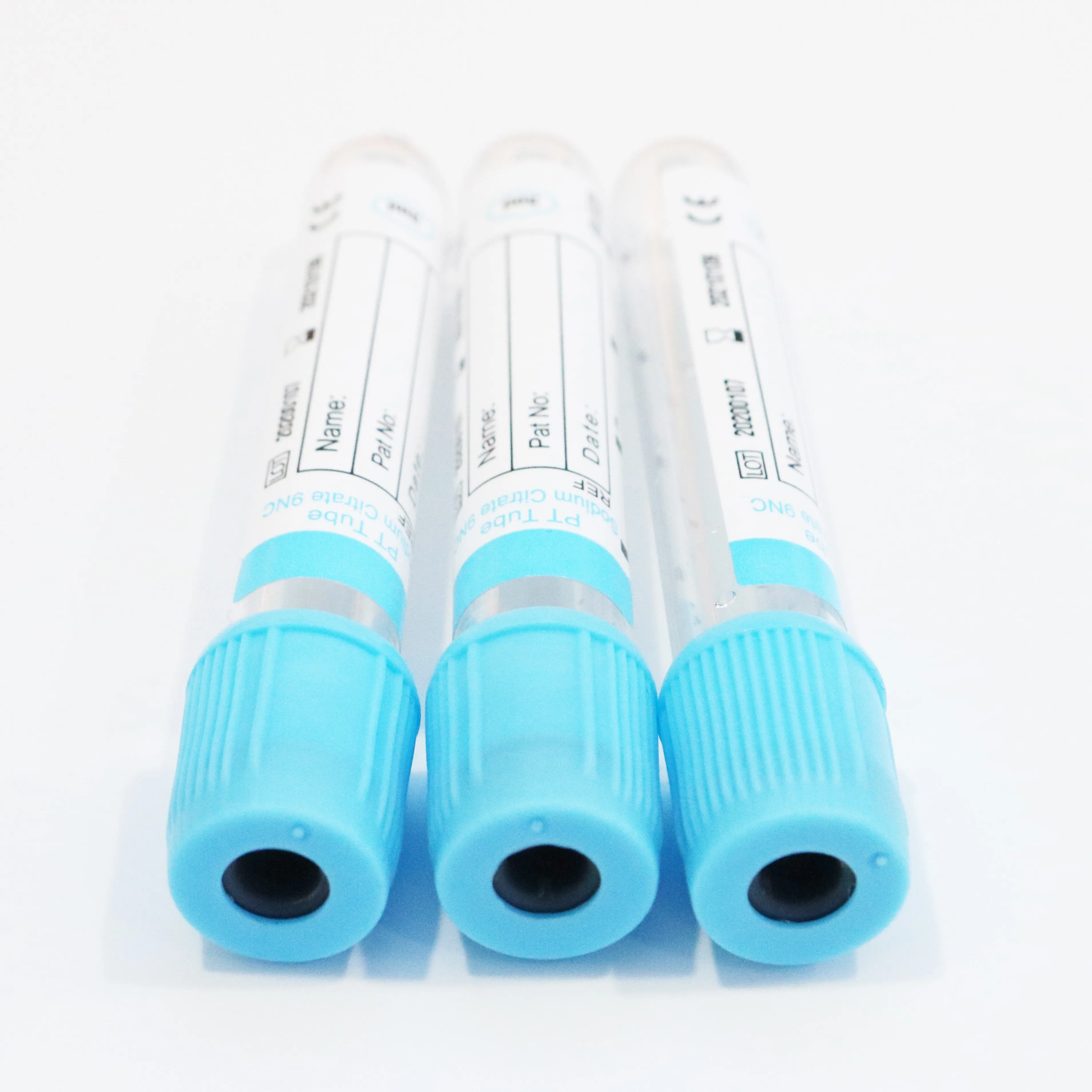 
sodium citrate tube blood collection 9nc tube CE ISO13485 PET glass good quality and cheap price pt blood tube 