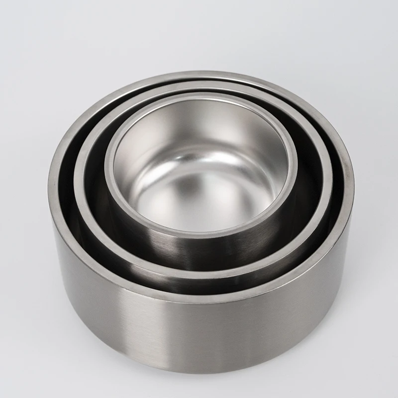 BPA Free Food Grade 304 Stainless Steel Dog Bowl 18oz 32oz 64oz Non-Slip Travel Pets Feeder Bowl