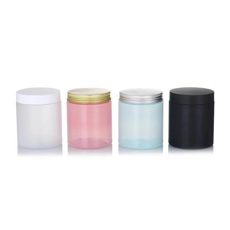 30ml 50ml 80ml 100ml 120ml 150ml 250ml 300ml Food Packaging Empty Cookies Storage PET Plastic Body Scrub Cream Cosmetic Jar