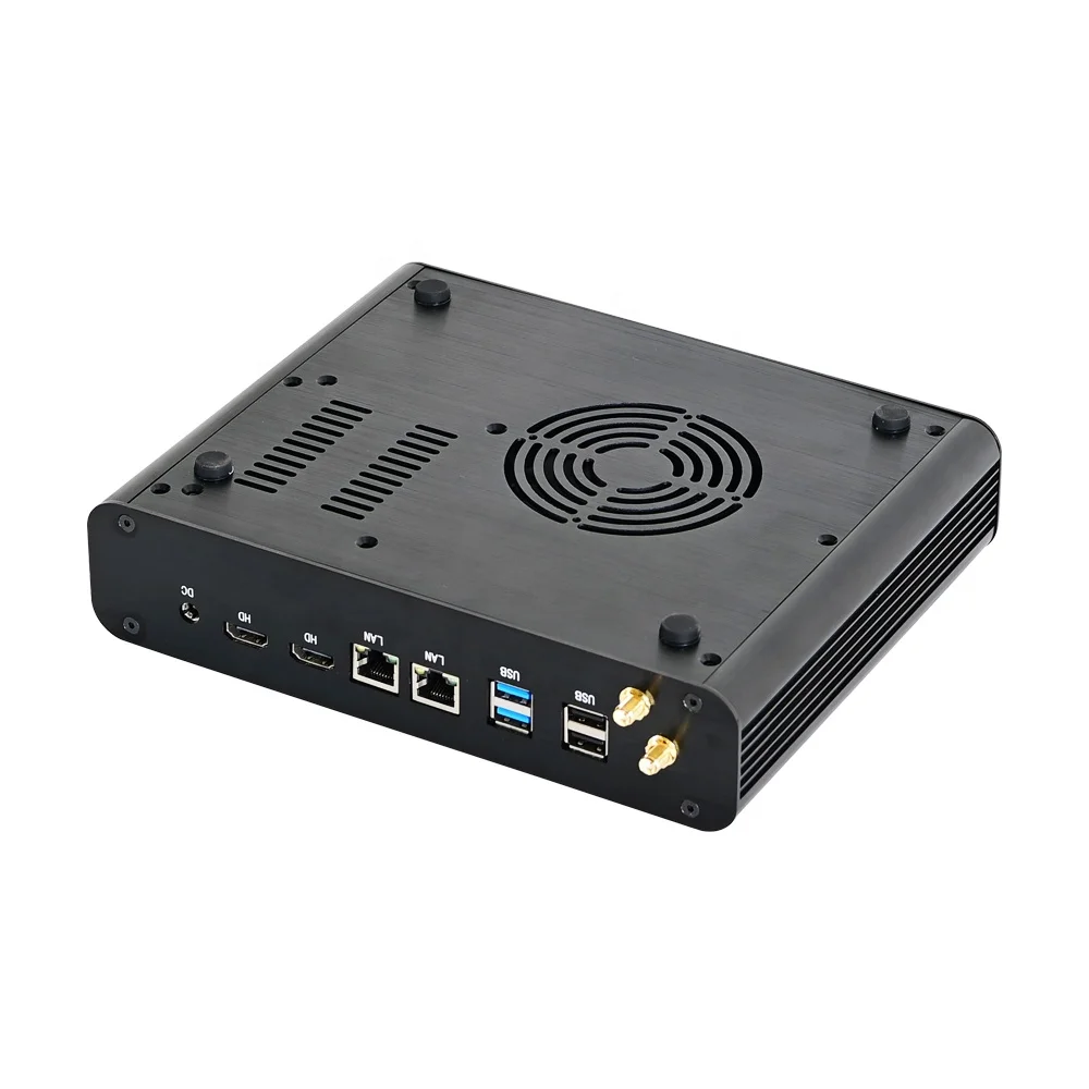 Powerful fan mini itx computer 10th Core i7 1065G7 i5 1035G1 office computer 2*DDR4 NVME Dual 4K HD2.0 win10 desktop compute