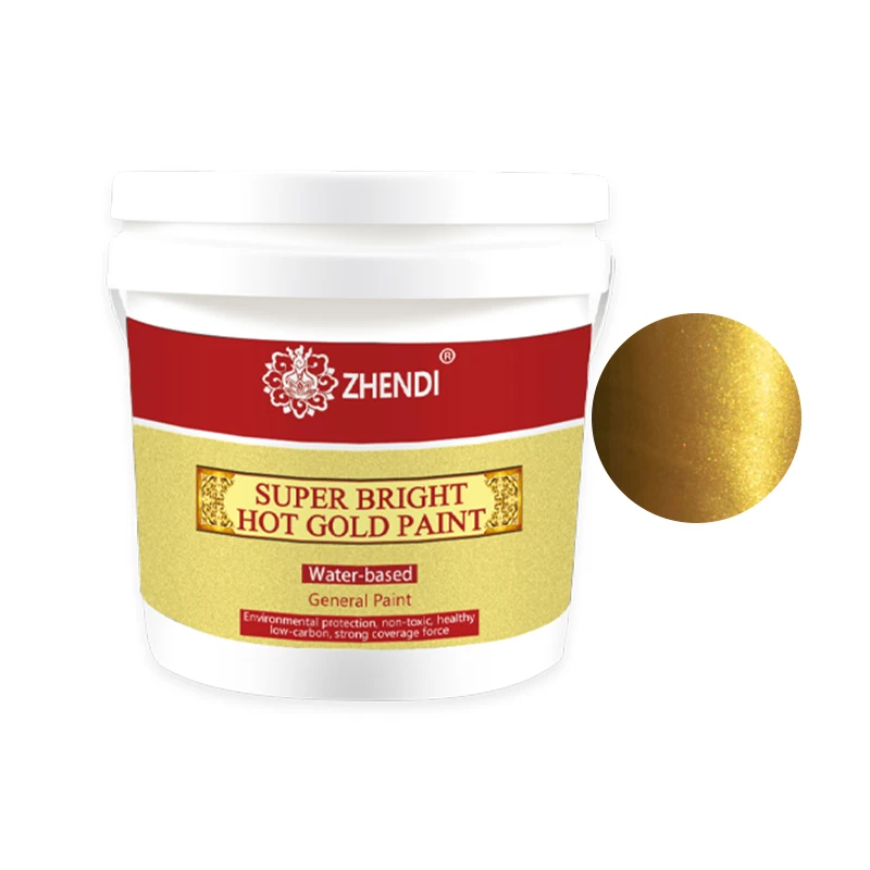 Zhen Di Professional Rust Prevention Sparkling Gold Paint Gold Statue Paint