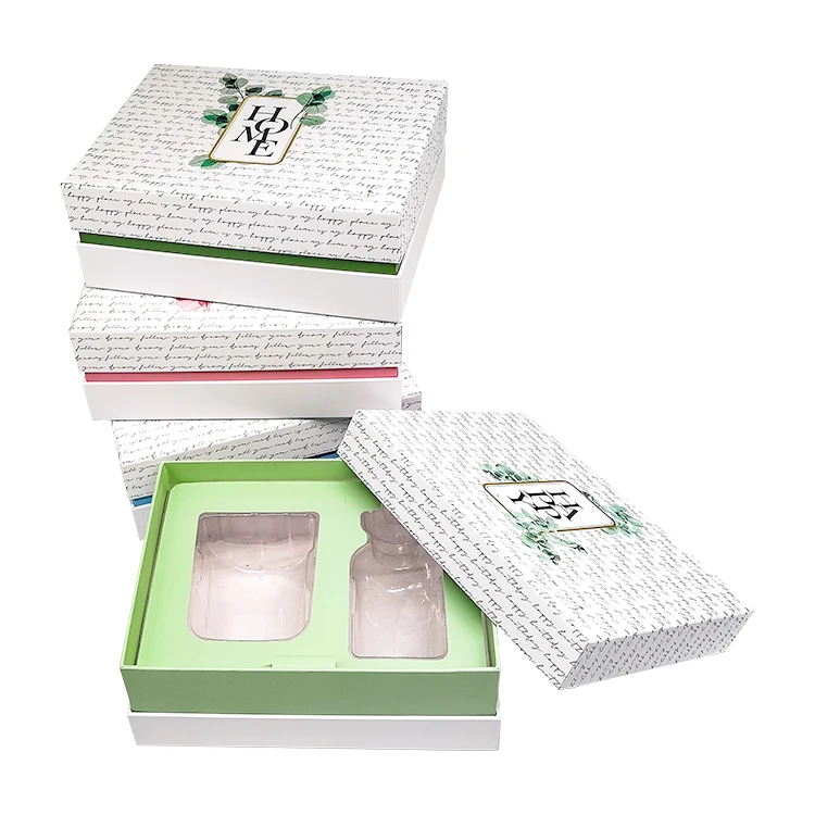 Индивидуальная печать логотипа Роскошная биоразлагаемая бумажная картонная маленькая розовая парфюмерная Косметическая подарочная упаковочная коробка
