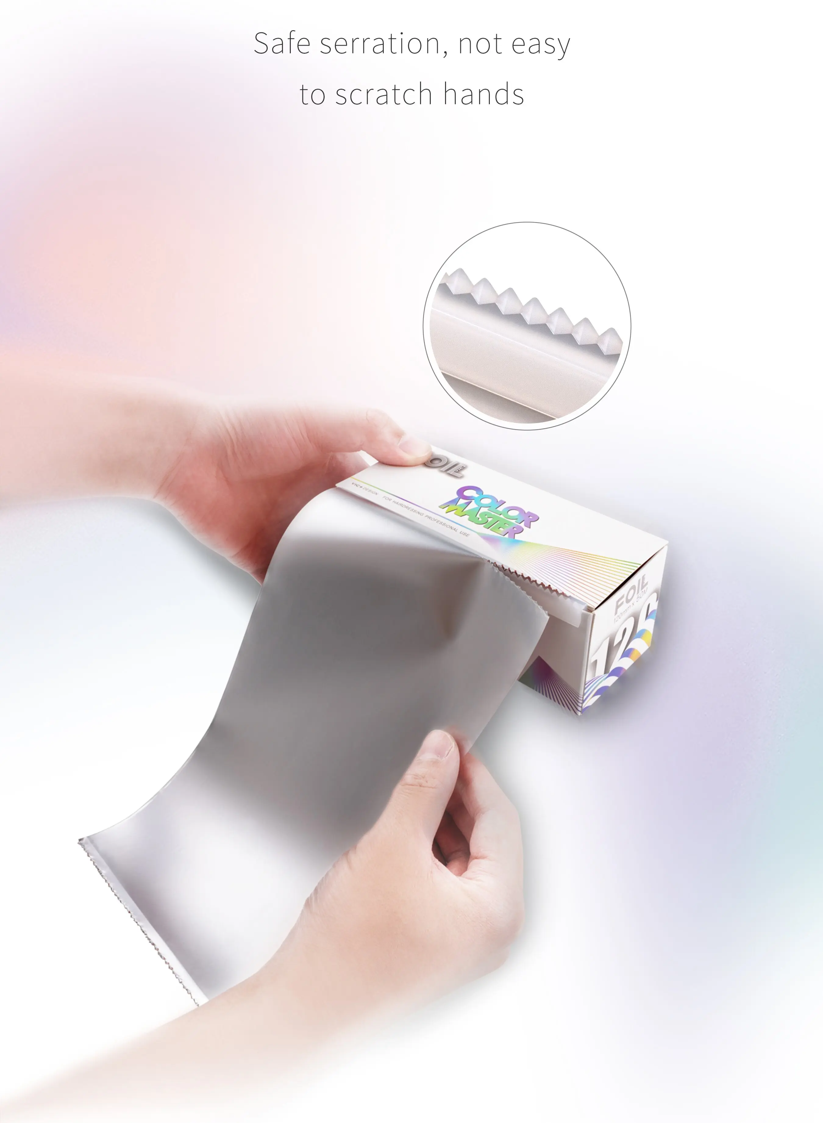 Vic  smooth foil roll 1 Rolls Aluminium Hair Color Pre Cut Hair Foils Soft Silver Custom OEM Golden Style Temper Origin Roll